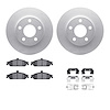 4312-47017 Geospec Brake Rotors with 3000-Series Ceramic Brake Pads & Hardware, 1997-2005 GM, Position: Front - image 1
