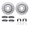 4312-47018 Geospec Brake Rotors with 3000-Series Ceramic Brake Pads & Hardware, 2004-2017 GM, Position: Front - image 1