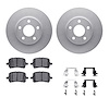 4312-47025 Geospec Brake Rotors with 3000-Series Ceramic Brake Pads & Hardware, 2006-2011 GM, Position: Front - image 1