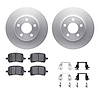 4312-47026 Geospec Brake Rotors with 3000-Series Ceramic Brake Pads & Hardware, 2008-2008 GM, Position: Front