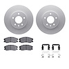 4312-47033 Geospec Brake Rotors with 3000-Series Ceramic Brake Pads & Hardware, 2007-2015 GM, Position: Front