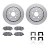4312-47039 Geospec Brake Rotors with 3000-Series Ceramic Brake Pads & Hardware, 2015-2019 GM, Position: Rear - image 1