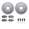 4312-47045 Geospec Brake Rotors with 3000-Series Ceramic Brake Pads & Hardware, Fits Select GM, Position: Rear - image 1