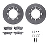 4312-48001 Geospec Brake Rotors with 3000-Series Ceramic Brake Pads & Hardware, 1971-1973 GM, Position: Front - image 1