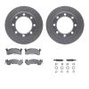 4312-48006 Geospec Brake Rotors with 3000-Series Ceramic Brake Pads & Hardware, 1979-1991 GM, Position: Front - image 1