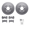 4312-48007 Geospec Brake Rotors with 3000-Series Ceramic Brake Pads & Hardware, 1979-1998 GM, Position: Front - image 1