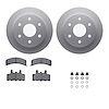 4312-48010 Geospec Brake Rotors with 3000-Series Ceramic Brake Pads & Hardware, 1988-2000 GM, Position: Front - image 1