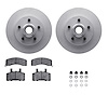 4312-48012 Geospec Brake Rotors with 3000-Series Ceramic Brake Pads & Hardware, 1998-2000 GM, Position: Front - image 1