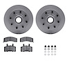 4312-48013 Geospec Brake Rotors with 3000-Series Ceramic Brake Pads & Hardware, 1992-2002 GM, Position: Front - image 1