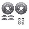 4312-48015 Geospec Brake Rotors with 3000-Series Ceramic Brake Pads & Hardware, 1997-2005 GM, Position: Rear - image 1