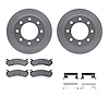 4312-48019 Geospec Brake Rotors with 3000-Series Ceramic Brake Pads & Hardware, 1999-2009 GM, Position: Rear - image 1