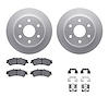 4312-48022 Geospec Brake Rotors with 3000-Series Ceramic Brake Pads & Hardware, 1999-2007 GM, Position: Rear - image 1