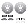 4312-48027 Geospec Brake Rotors with 3000-Series Ceramic Brake Pads & Hardware, 2007-2017 GM, Position: Rear - image 1