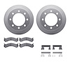 4312-48028 Geospec Brake Rotors with 3000-Series Ceramic Brake Pads & Hardware, 2001-2010 GM, Position: Rear - image 1