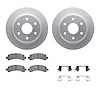 4312-48031 Geospec Brake Rotors with 3000-Series Ceramic Brake Pads & Hardware, 2002-2014 GM, Position: Rear - image 1