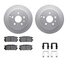 4312-48041 Geospec Brake Rotors with 3000-Series Ceramic Brake Pads & Hardware, 2010-2017 GM, Position: Rear - image 1