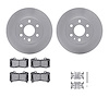 4312-48048 Geospec Brake Rotors with 3000-Series Ceramic Brake Pads & Hardware, 2015-2020 GM, Position: Front