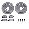 4312-48049 Geospec Brake Rotors with 3000-Series Ceramic Brake Pads & Hardware, 2015-2020 GM, Position: Rear - image 1