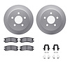 4312-52003 Geospec Brake Rotors with 3000-Series Ceramic Brake Pads & Hardware, 1997-2005 GM, Position: Rear - image 1