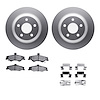4312-52007 Geospec Brake Rotors with 3000-Series Ceramic Brake Pads & Hardware, 1998-2002 GM, Position: Rear - image 1