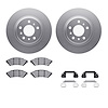 4312-52009 Geospec Brake Rotors with 3000-Series Ceramic Brake Pads & Hardware, 2004-2009 GM, Position: Front