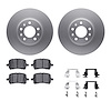 4312-53004 Geospec Brake Rotors with 3000-Series Ceramic Brake Pads & Hardware, 2006-2010 GM, Position: Front