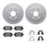 4312-53007 Geospec Brake Rotors with 3000-Series Ceramic Brake Pads & Hardware, 2002-2008 GM, Position: Rear - image 1