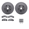 4312-54014 Geospec Brake Rotors with 3000-Series Ceramic Brake Pads & Hardware, 1983-1994 Ford/Lincoln/Mercury/Mazda, Position:  - image 1