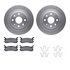 4312-54031 Geospec Brake Rotors with 3000-Series Ceramic Brake Pads & Hardware, 1994-2003 Ford/Lincoln/Mercury/Mazda, Position: 
