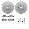 4312-54037 Geospec Brake Rotors with 3000-Series Ceramic Brake Pads & Hardware, 1997-1999 Ford/Lincoln/Mercury/Mazda, Position:  - image 1