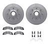 4312-54045 Geospec Brake Rotors with 3000-Series Ceramic Brake Pads & Hardware, 1999-2002 Ford/Lincoln/Mercury/Mazda, Position:  - image 1