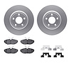 4312-54067 Geospec Brake Rotors with 3000-Series Ceramic Brake Pads & Hardware, 2003-2005 Jaguar, Position: Rear - image 1