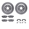 4312-54076 Geospec Brake Rotors with 3000-Series Ceramic Brake Pads & Hardware, 2004-2007 Ford/Lincoln/Mercury/Mazda, Position:  - image 1