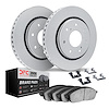 4312-54137 Geospec Brake Rotors with 3000-Series Ceramic Brake Pads & Hardware, 2010-2014 Ford/Lincoln/Mercury/Mazda, Position: