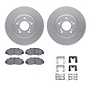 4312-58002 Geospec Brake Rotors with 3000-Series Ceramic Brake Pads & Hardware, 1997-2005 Acura/Honda, Position: Front - image 1