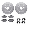 4312-58003 Geospec Brake Rotors with 3000-Series Ceramic Brake Pads & Hardware, 1997-2005 Acura/Honda, Position: Rear - image 1