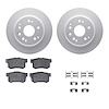4312-58004 Geospec Brake Rotors with 3000-Series Ceramic Brake Pads & Hardware, 1999-2003 Acura/Honda, Position: Rear - image 1
