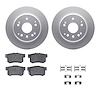 4312-58005 Geospec Brake Rotors with 3000-Series Ceramic Brake Pads & Hardware, 2003-2011 Acura/Honda, Position: Rear - image 1