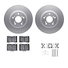 4312-58008 Geospec Brake Rotors with 3000-Series Ceramic Brake Pads & Hardware, 2005-2012 Acura/Honda, Position: Front - image 1