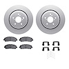 4312-58011 Geospec Brake Rotors with 3000-Series Ceramic Brake Pads & Hardware, 2015-2020 Acura/Honda, Position: Front