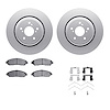 4312-58018 Geospec Brake Rotors with 3000-Series Ceramic Brake Pads & Hardware, 2014-2016 Acura/Honda, Position: Front