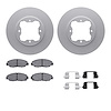 4312-59008 Geospec Brake Rotors with 3000-Series Ceramic Brake Pads & Hardware, 1990-1997 Acura/Honda, Position: Front - image 1