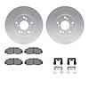 4312-59012 Geospec Brake Rotors with 3000-Series Ceramic Brake Pads & Hardware, 1998-2002 Acura/Honda, Position: Front - image 1