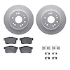 4312-59014 Geospec Brake Rotors with 3000-Series Ceramic Brake Pads & Hardware, 2002-2004 Acura/Honda, Position: Rear - image 1
