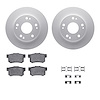4312-59020 Geospec Brake Rotors with 3000-Series Ceramic Brake Pads & Hardware, 2003-2008 Acura/Honda, Position: Rear