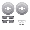4312-59021 Geospec Brake Rotors with 3000-Series Ceramic Brake Pads & Hardware, 2001-2005 Acura/Honda, Position: Rear - image 1