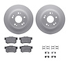 4312-59022 Geospec Brake Rotors with 3000-Series Ceramic Brake Pads & Hardware, Fits Select Acura/Honda, Position: Rear - image 1