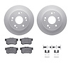 4312-59026 Geospec Brake Rotors with 3000-Series Ceramic Brake Pads & Hardware, 1998-2002 Acura/Honda, Position: Rear
