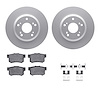 4312-59027 Geospec Brake Rotors with 3000-Series Ceramic Brake Pads & Hardware, 2000-2009 Acura/Honda, Position: Rear - image 1