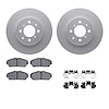 4312-59028 Geospec Brake Rotors with 3000-Series Ceramic Brake Pads & Hardware, 1993-2001 Acura/Honda, Position: Front - image 1